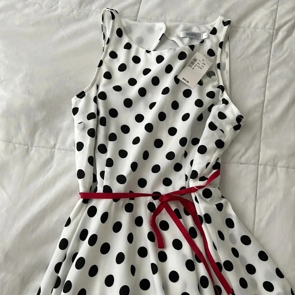 NWT Ricki’s Polka Dot Midi Dress | Women’s Size 2 - Picture 6 of 9